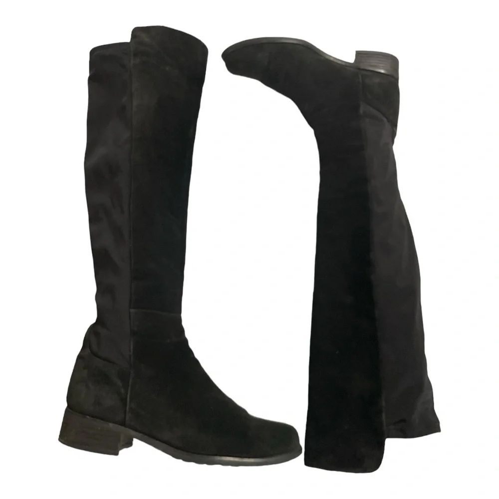 Blondo 'Eden' Over the Knee Waterproof Stretch Boot Black Suede size 8M